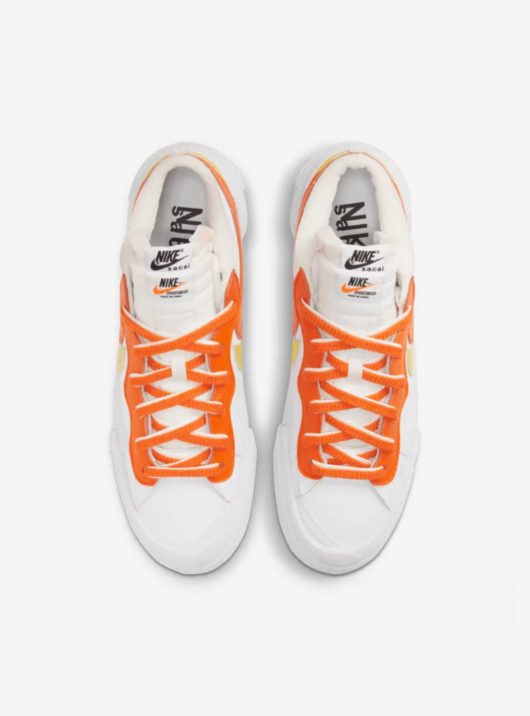Nike Blazer Low Sacai White Magma Orange - DD1877-100 | ResellZone
