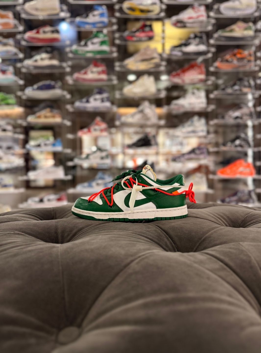 Nike Dunk Low Off-White Pine Green - Sneakers Usate | ResellZone