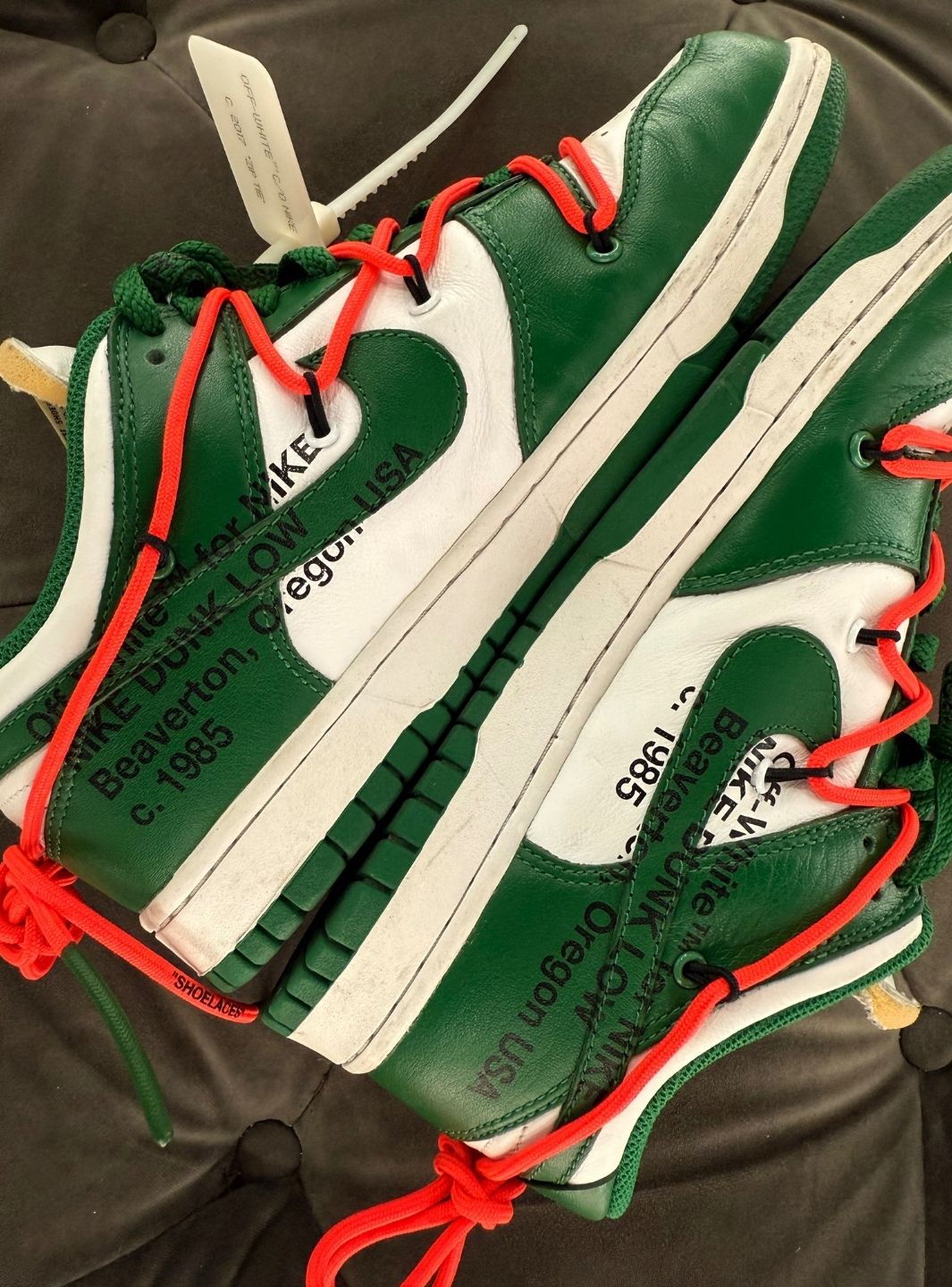 Nike Dunk Low Off-White Pine Green - Sneakers Usate | ResellZone