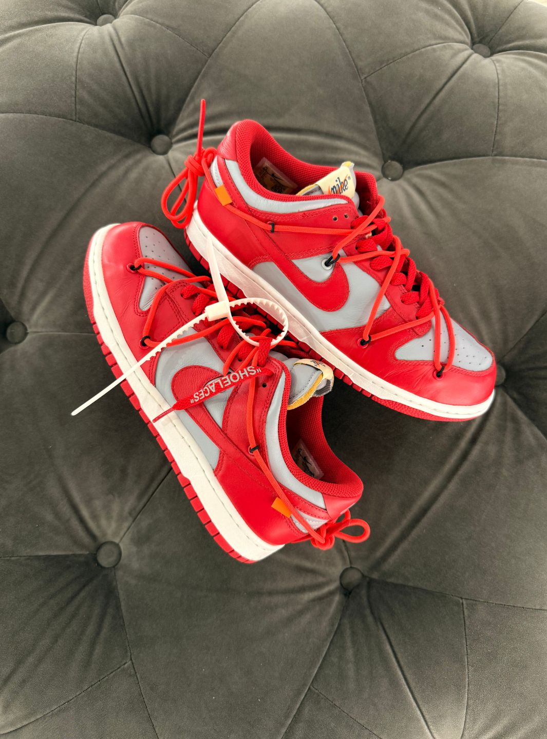 Nike Dunk Low Off-White University Red - Sneakers Usate | ResellZone