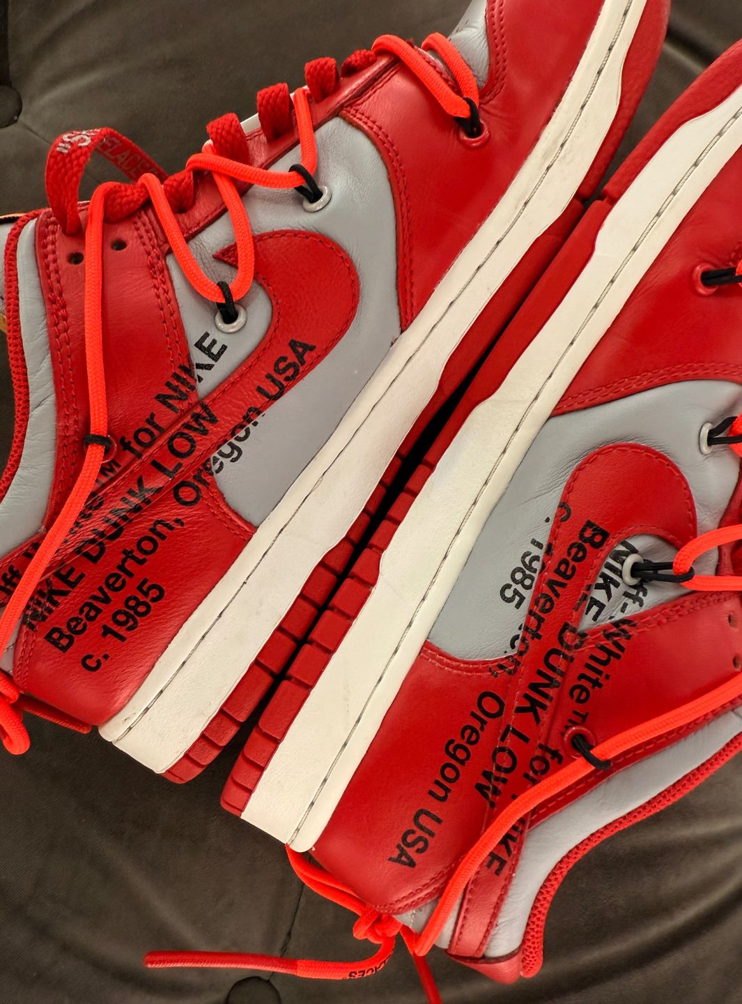 Nike Dunk Low Off-White University Red - Sneakers Usate | ResellZone