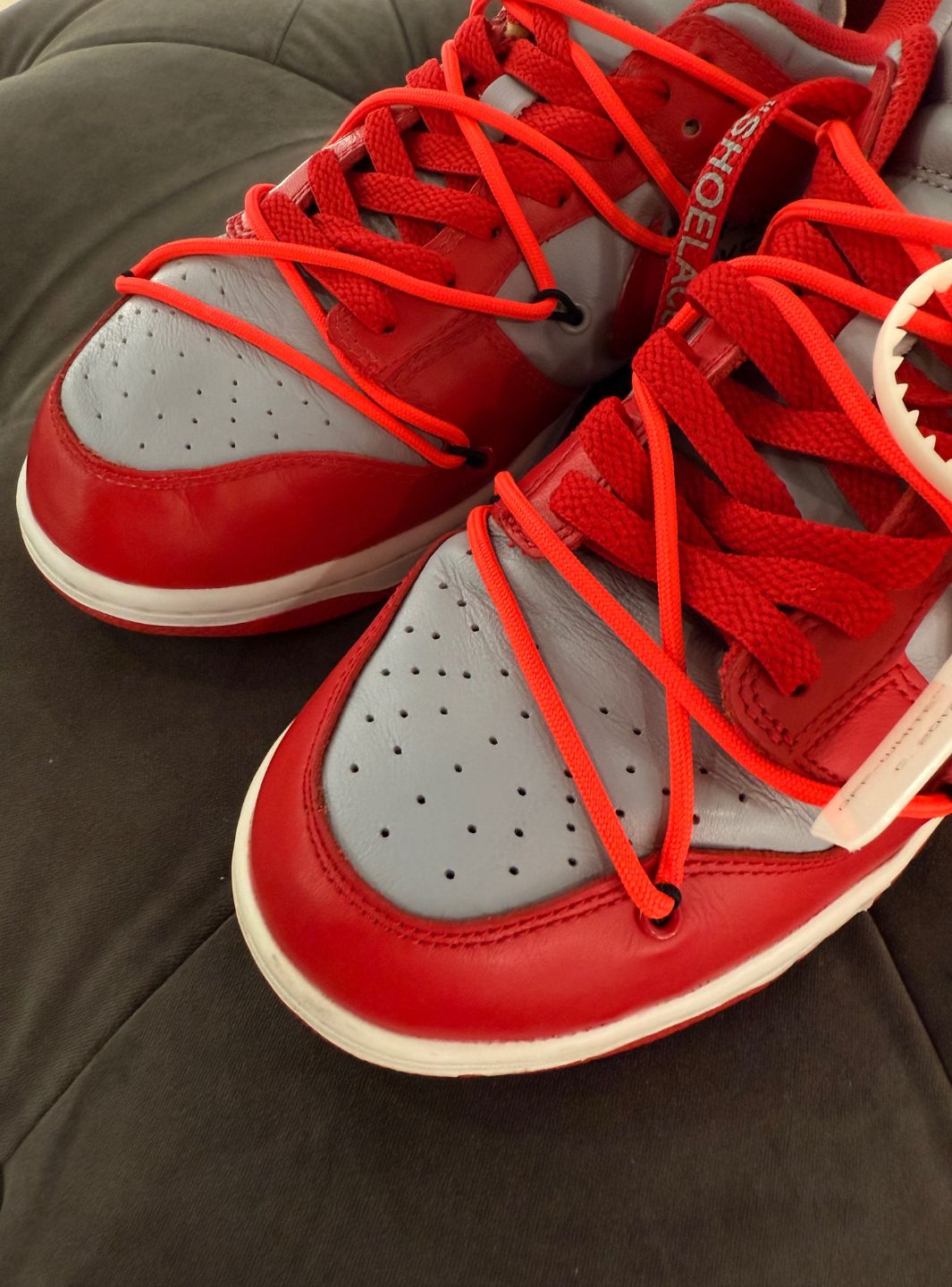 Nike Dunk Low Off-White University Red - Sneakers Usate | ResellZone