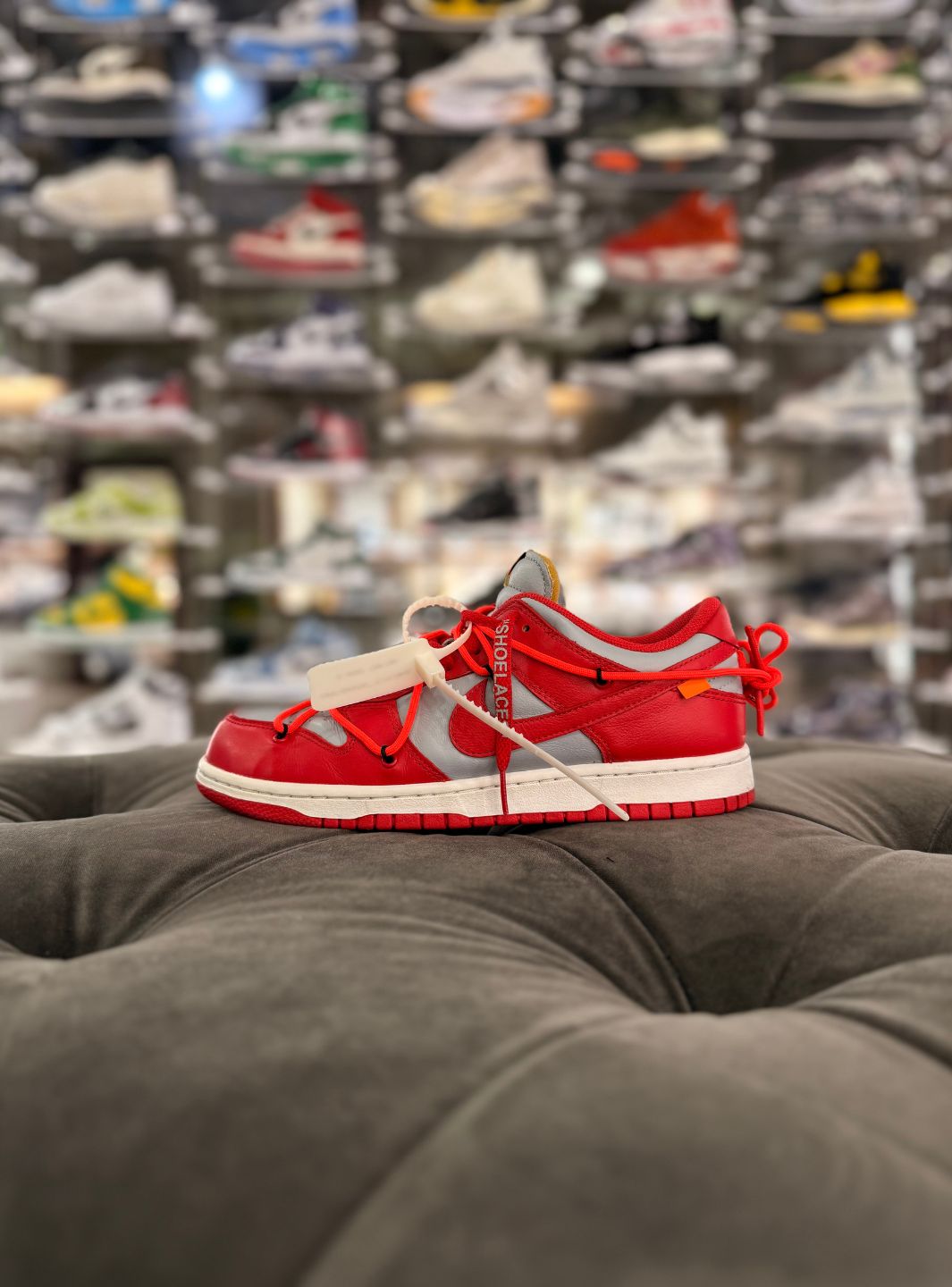 Nike Dunk Low Off-White University Red - Sneakers Usate | ResellZone