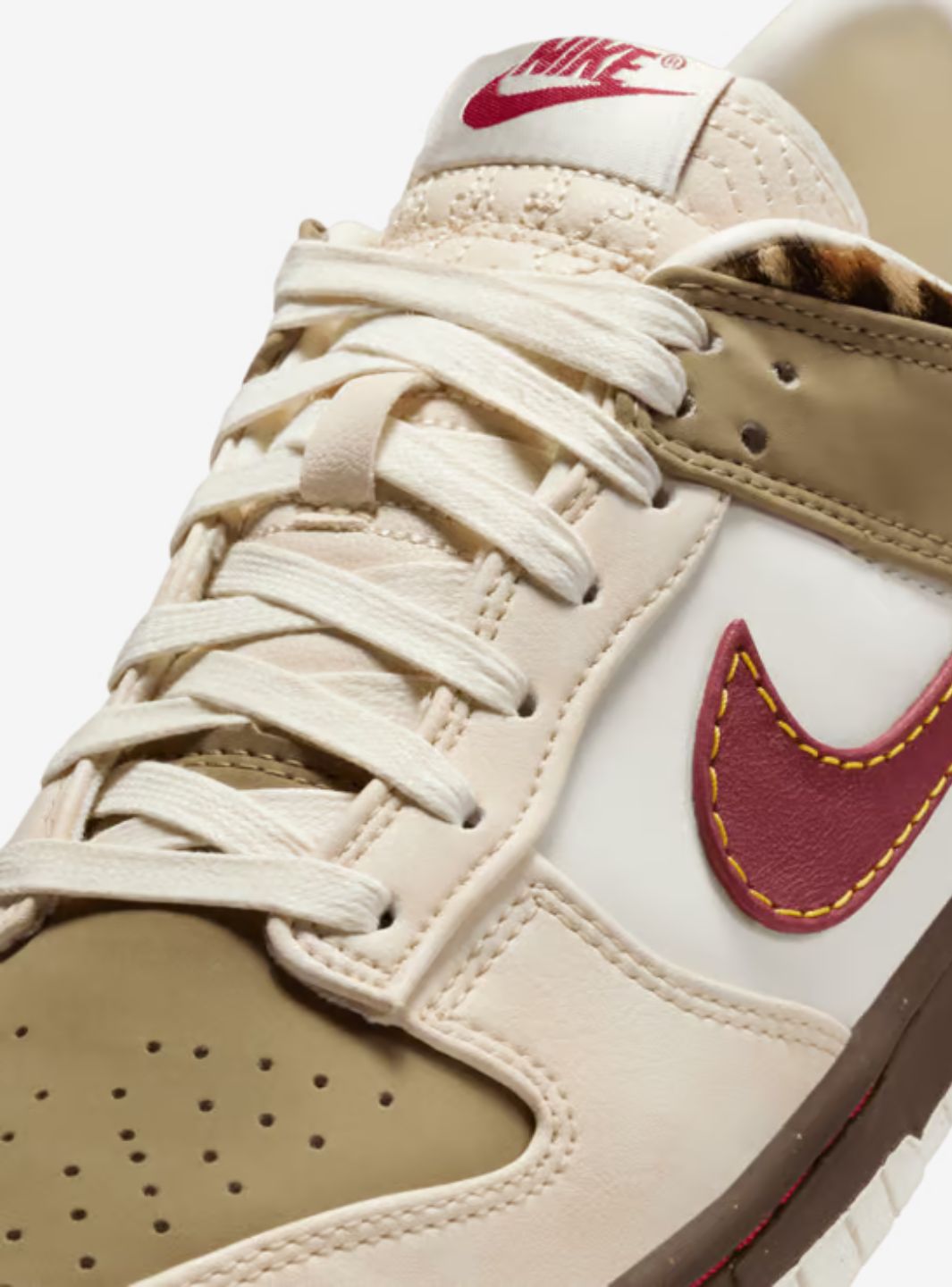 Nike Dunk Low Retro Khaki Team Red Pearl White - IM6687-262 | ResellZone