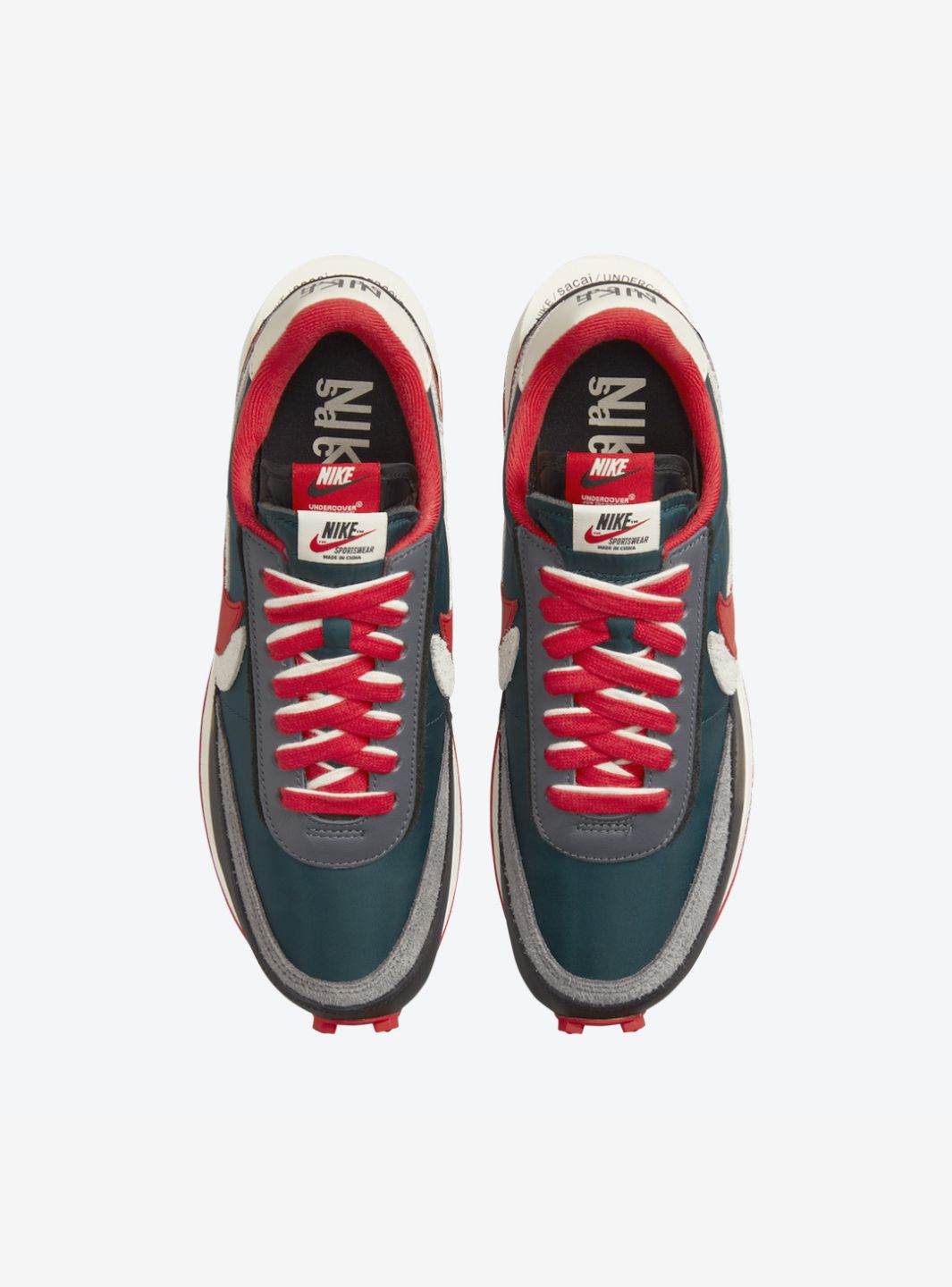 Nike LD Waffle Sacai Undercover Midnight Spruce University Red - DJ4877-300 | ResellZone