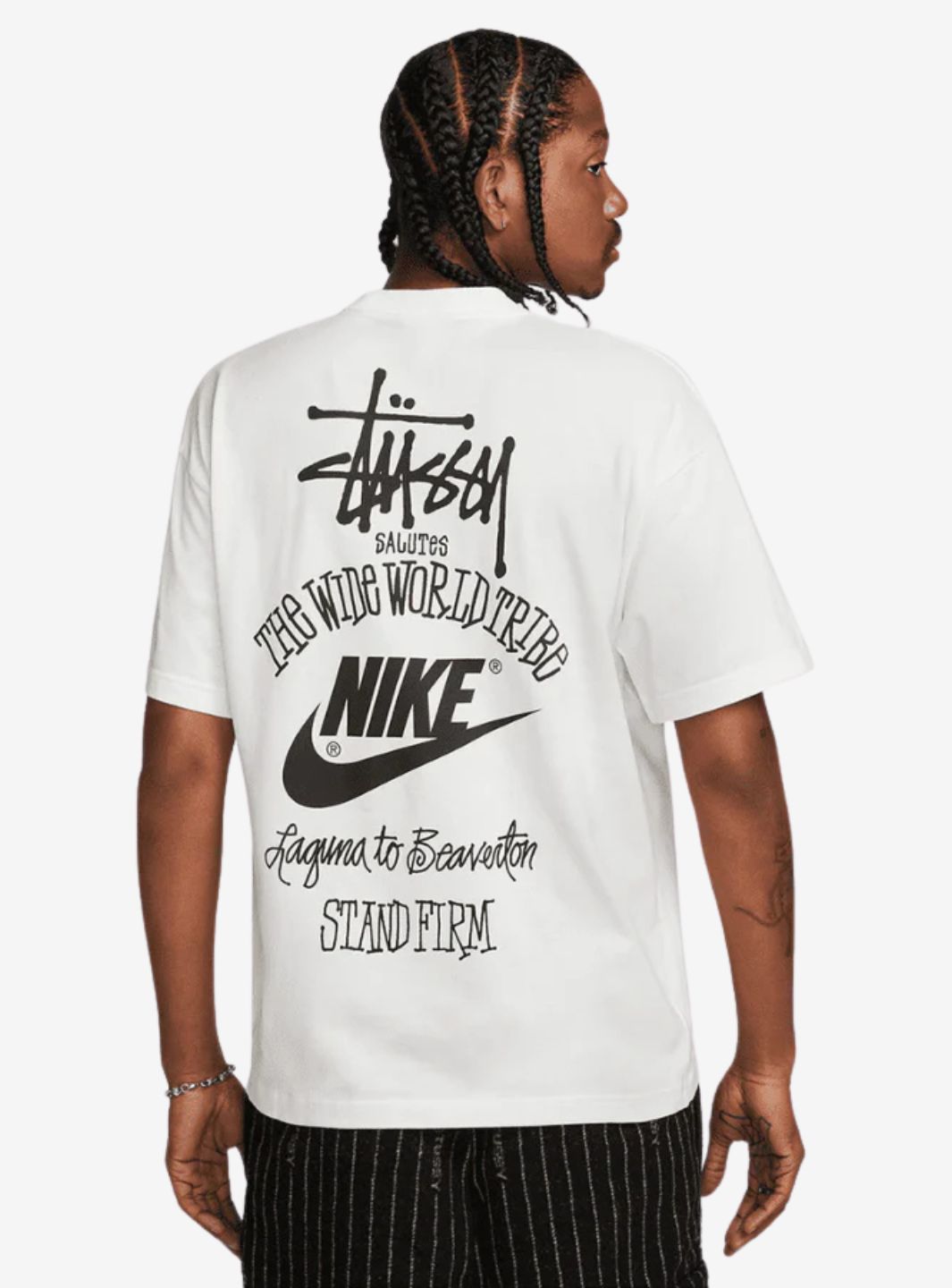 Nike x Stussy The Wide World Tribe T-Shirt White | ResellZone