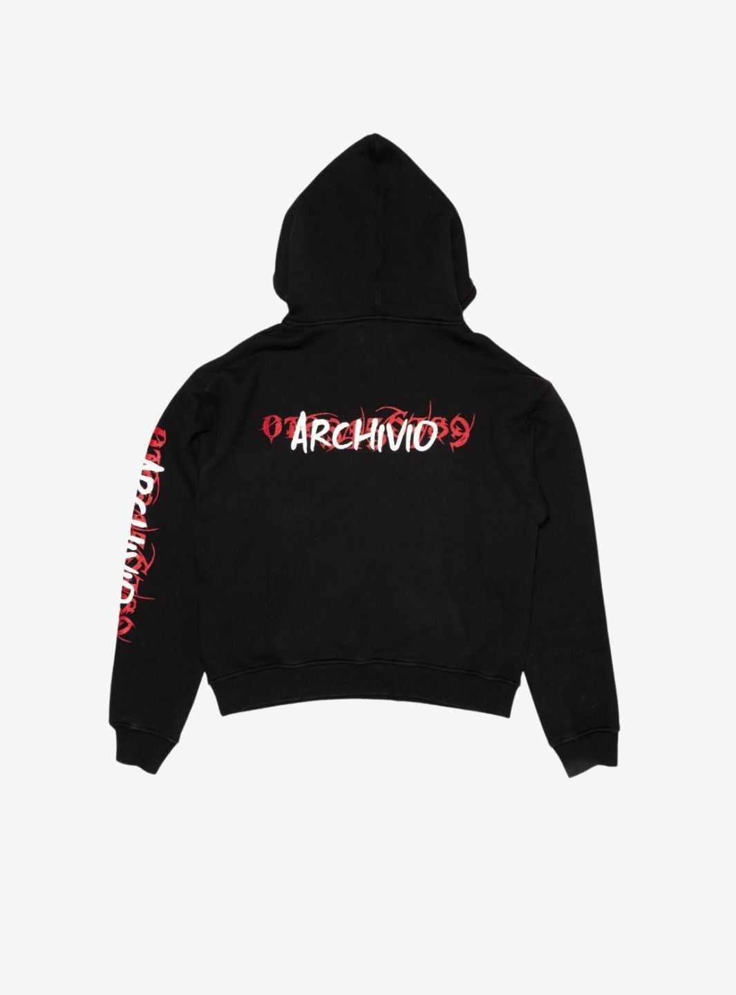 Numeri Archivio Hooded Sweatshirt Black Red | ResellZone