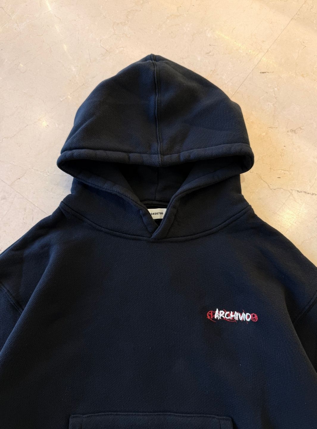 Numeri Archivio Hooded Sweatshirt Black Red | ResellZone