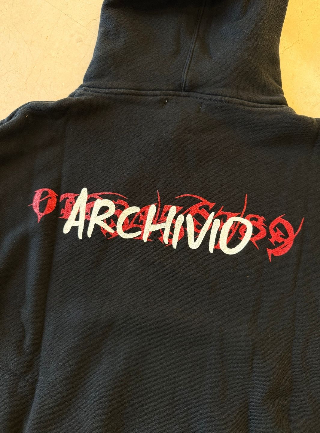 Numeri Archivio Hooded Sweatshirt Black Red | ResellZone