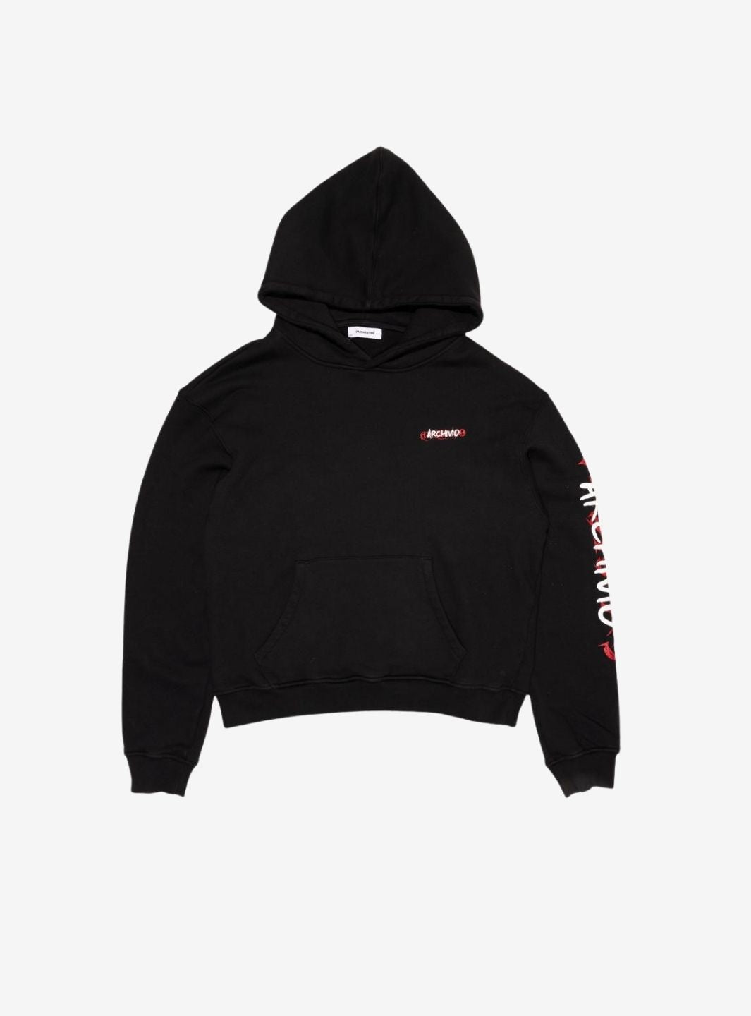 Numeri Archivio Hooded Sweatshirt Black Red | ResellZone