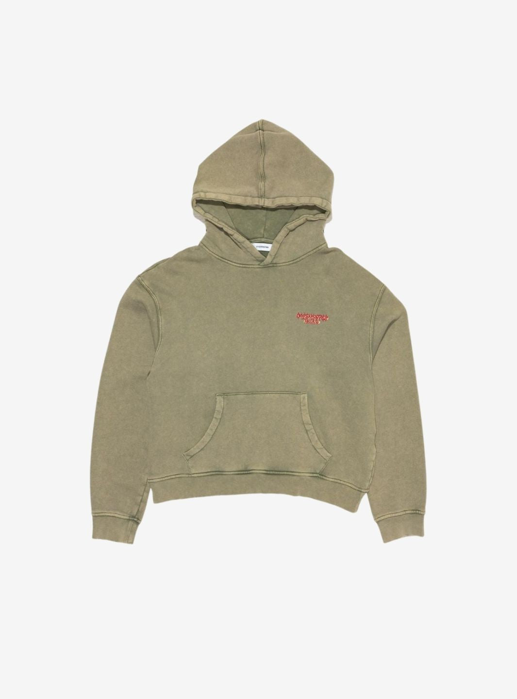 Numeri Archivio Hooded Sweatshirt Washed Olive | ResellZone