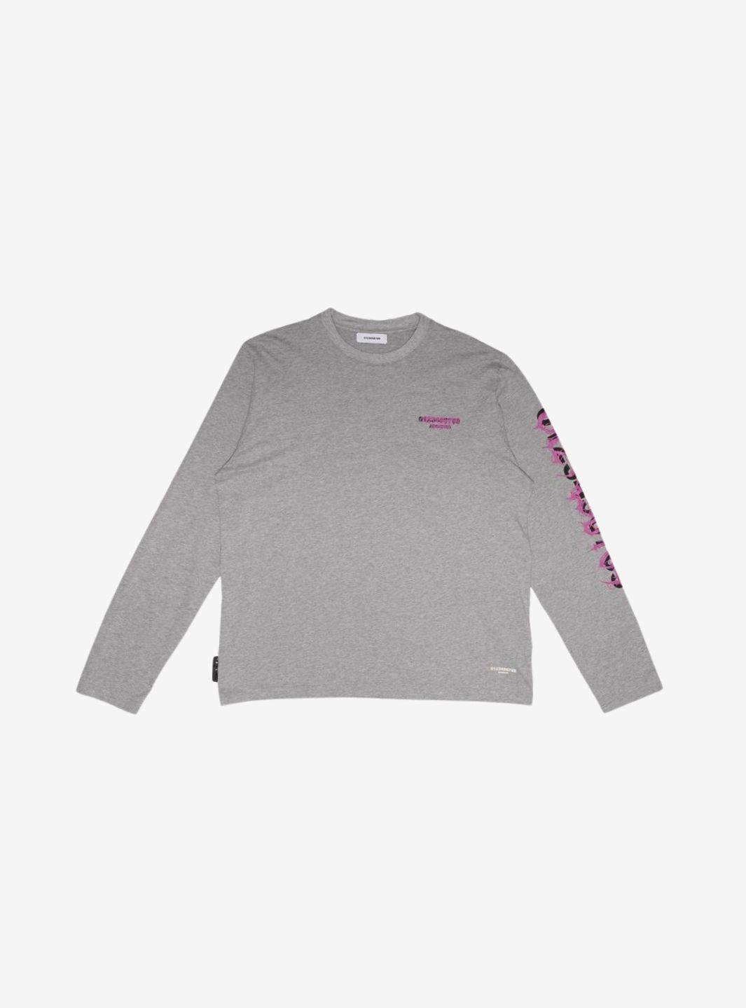 Numeri Archivio Longsleeve Grey Melange Fuchsia | ResellZone