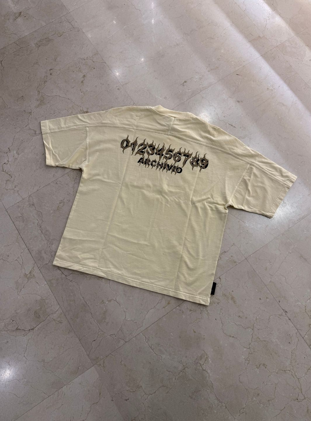 Numeri Archivio Oversize Light T-Shirt Cream | ResellZone