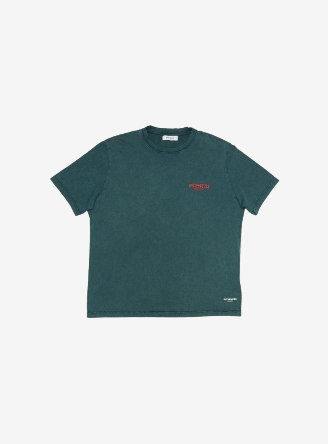 Numeri Archivio T-Shirt Deep Teal Green Red | ResellZone