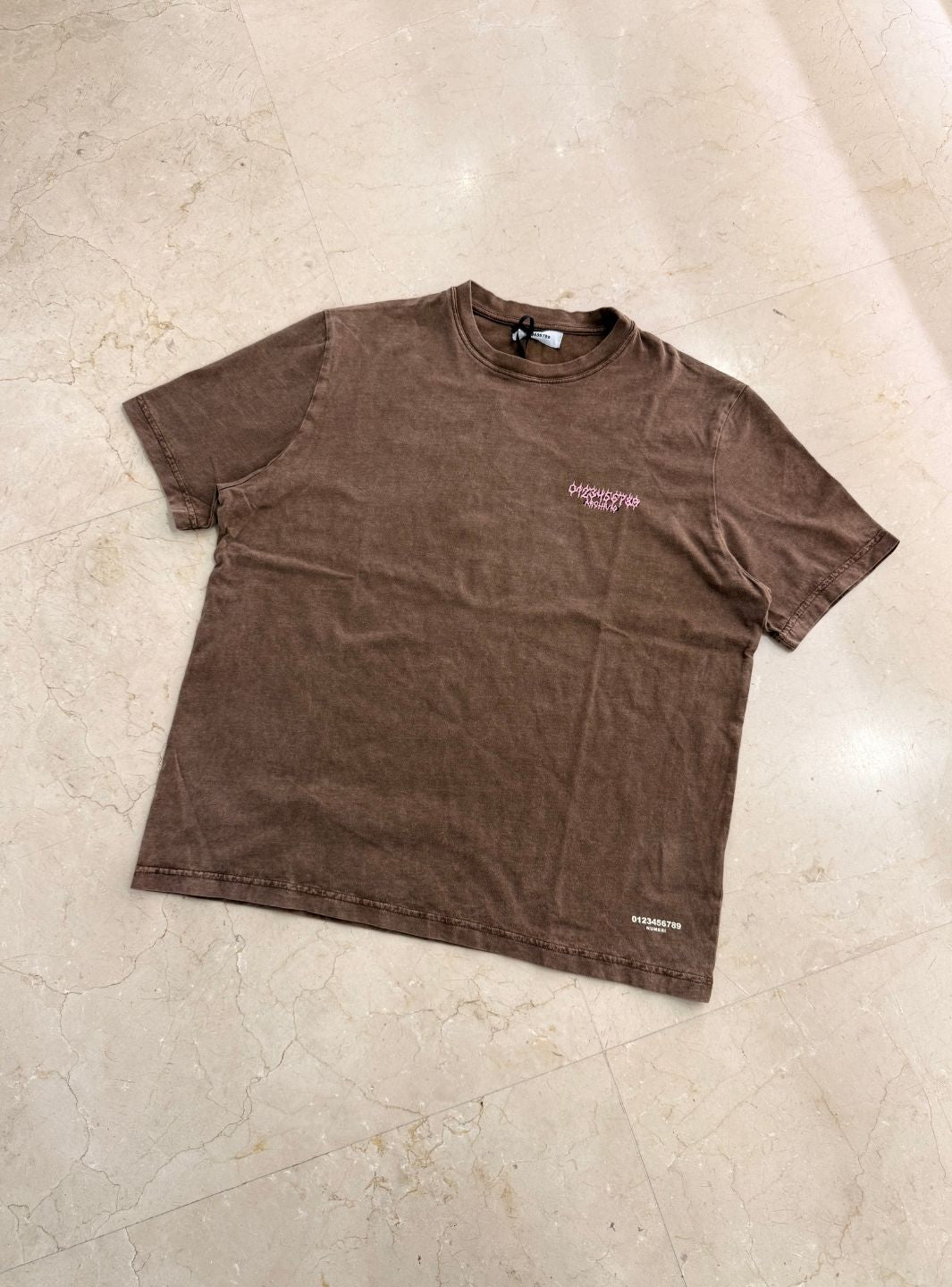 Numeri Archivio T-Shirt Washed Brown Pink | ResellZone
