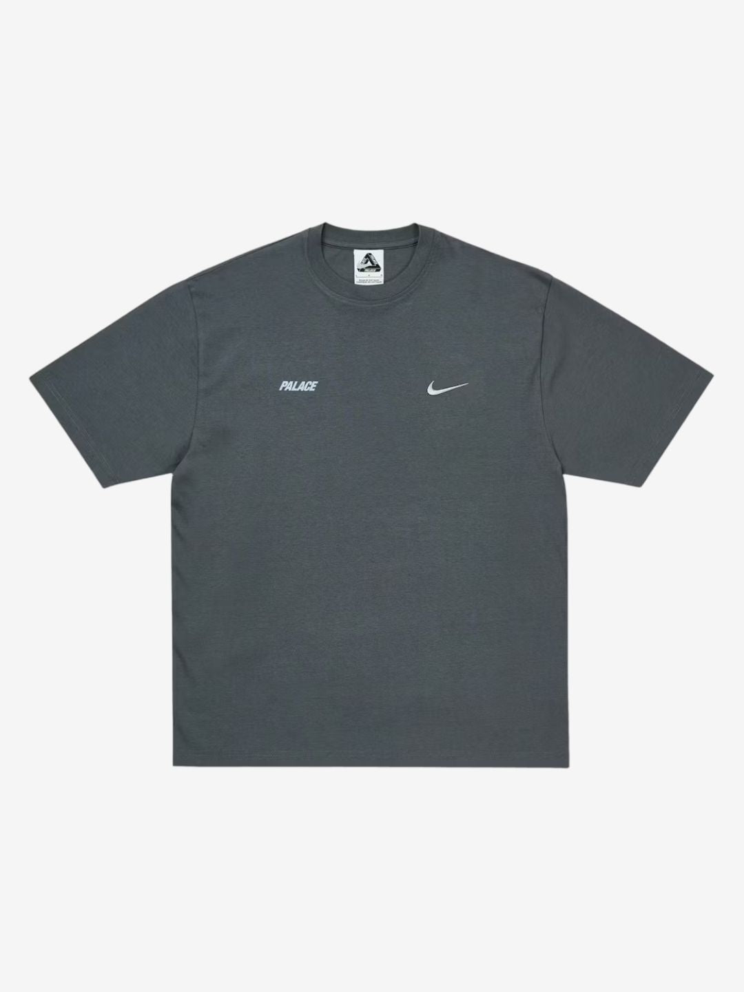 Palace x Nike Font Swoosh T-Shirt Charcoal | ResellZone