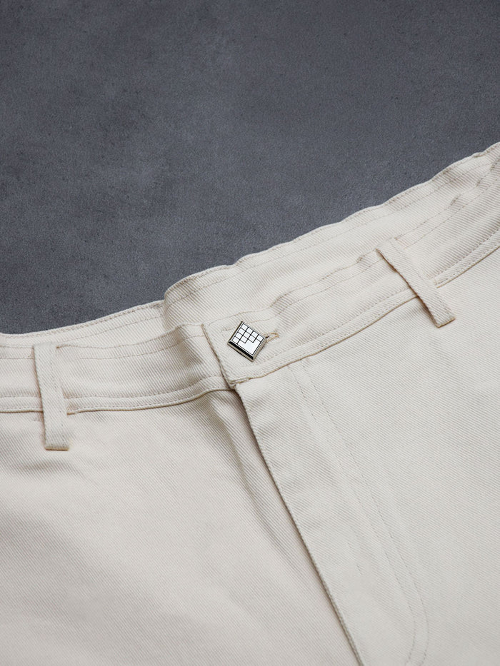 Pantalón Cargo Shorts Beige