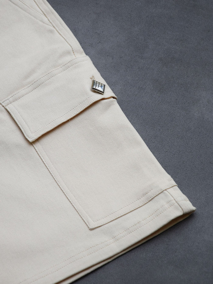 Pantalón Cargo Shorts Beige