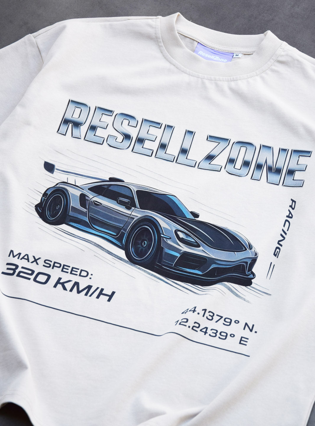 Racing Division T-Shirt Washed Cream | ResellZone