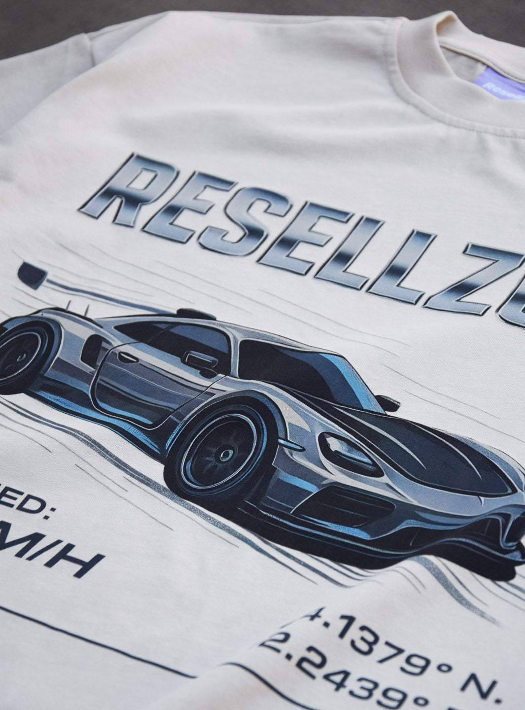 Racing Division T-Shirt Washed Cream | ResellZone
