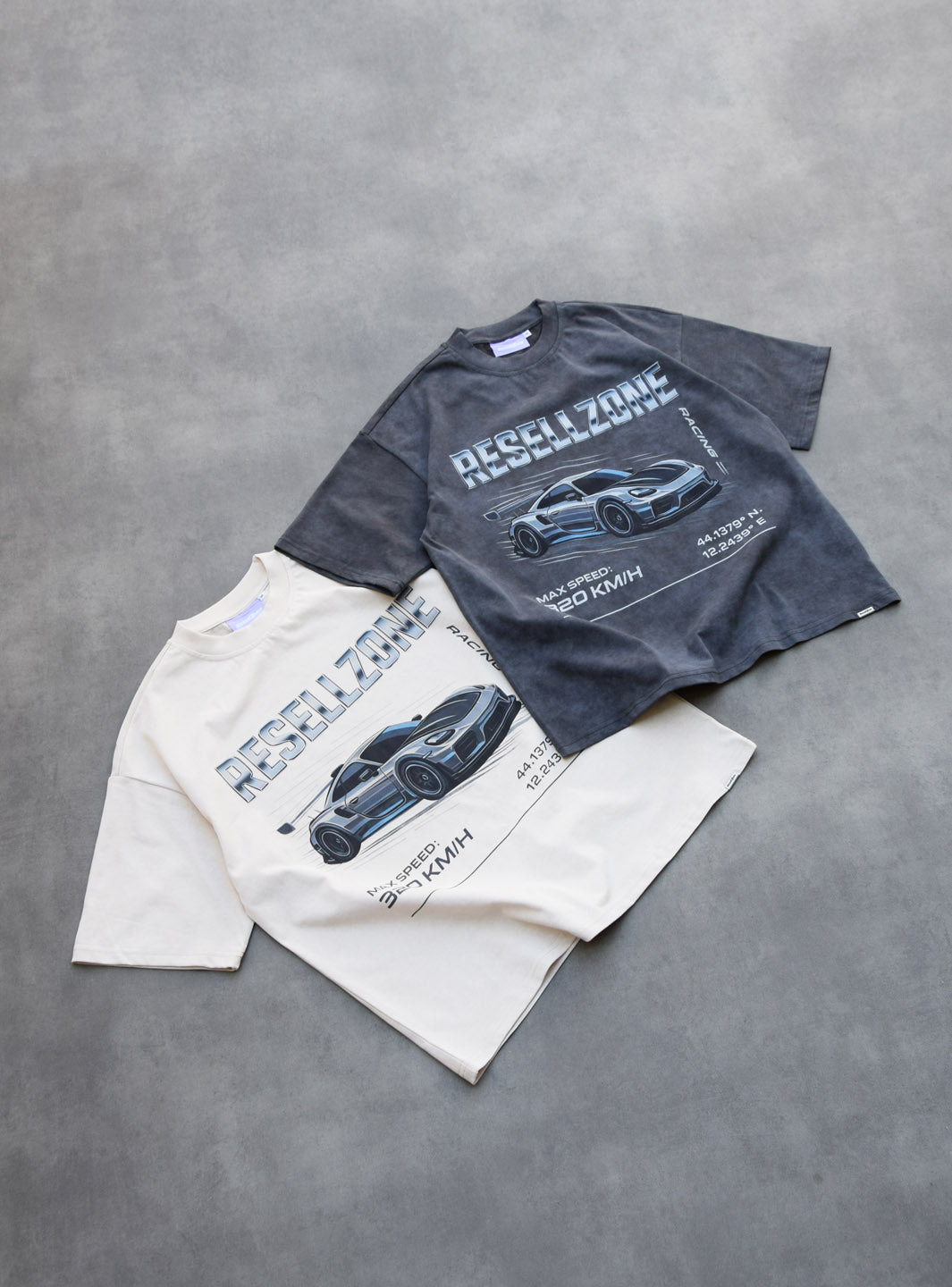 Racing Division T-Shirt Washed Grey | ResellZone