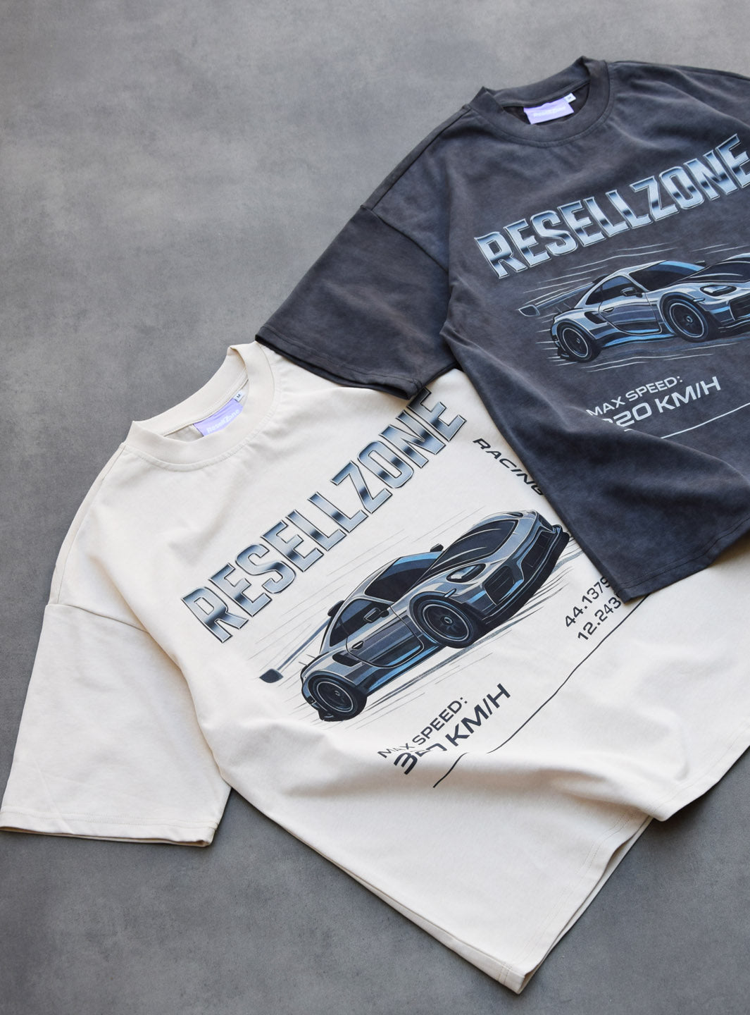 Racing Division T-Shirt Washed Grey | ResellZone