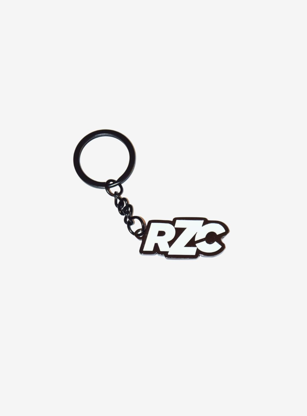 RZC Logo Steel Keychain Black & White | ResellZone