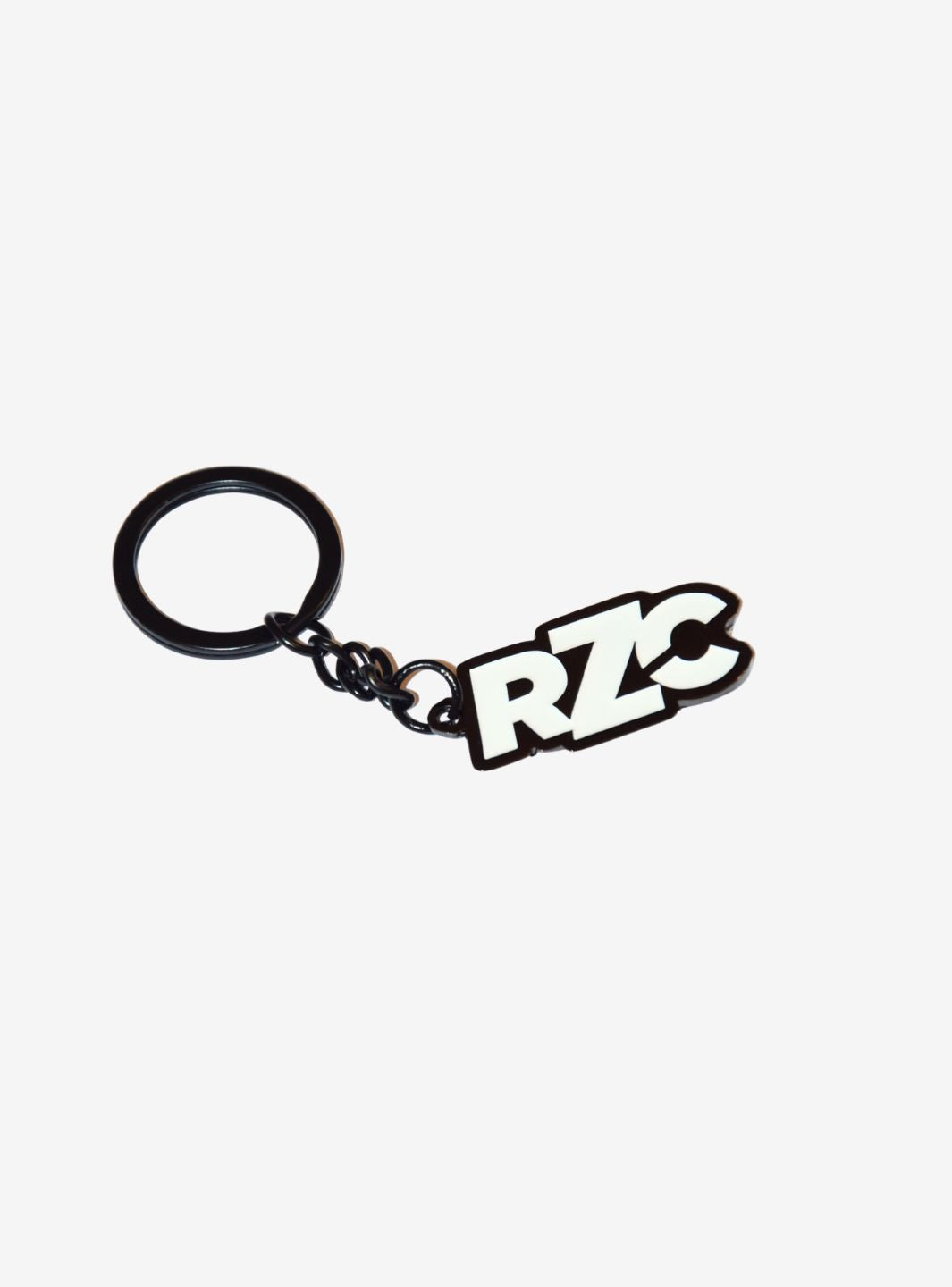 RZC Logo Steel Keychain Black & White | ResellZone
