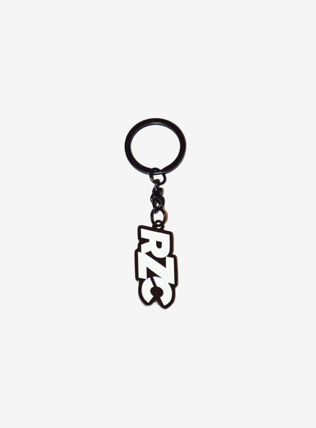 RZC Logo Steel Keychain Black & White | ResellZone