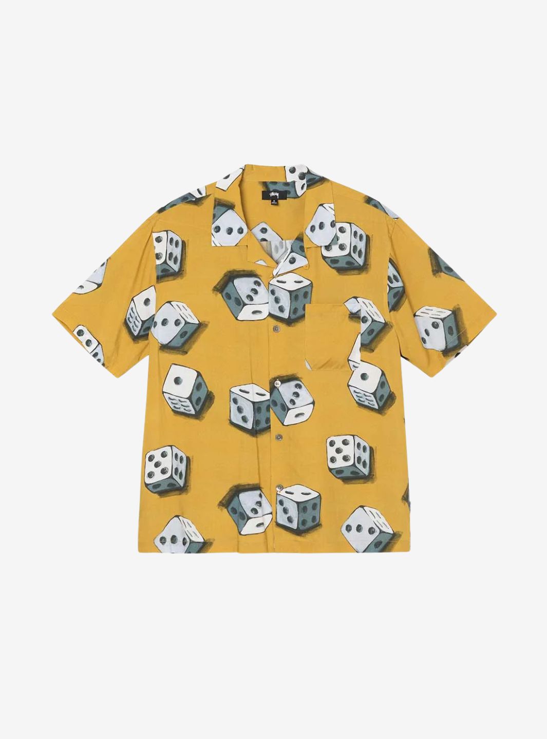 Stussy Dice Pattern Shirt Mustard | ResellZone