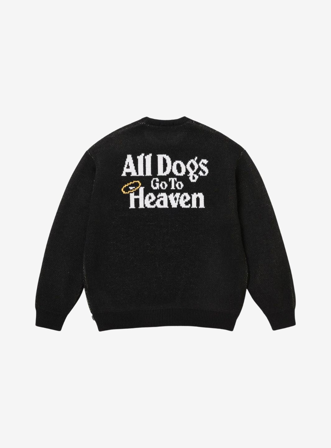 Supreme All Dogs Go To Heaven Sweater Black | ResellZone