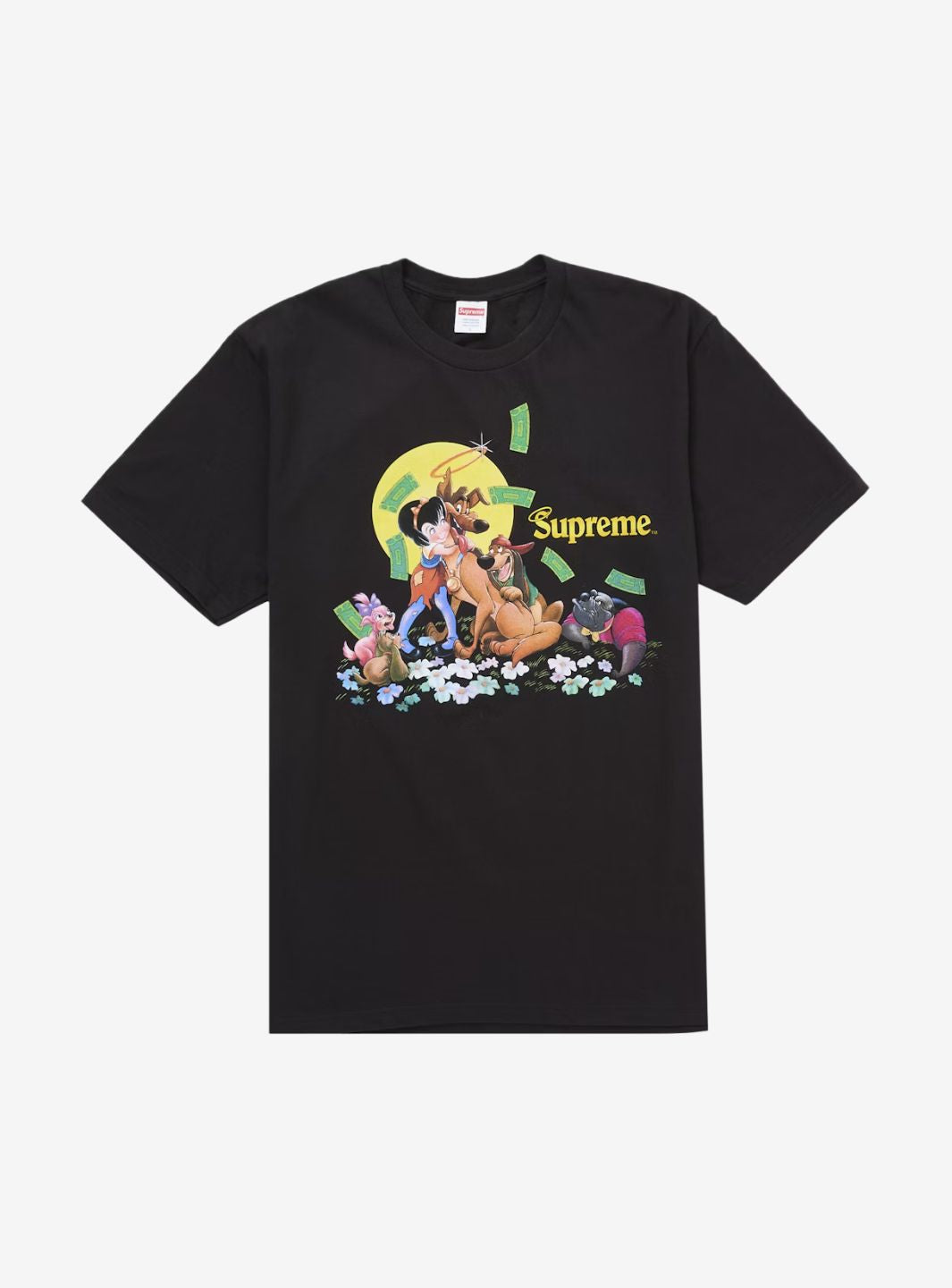 Supreme All Dogs Go To Heaven T-Shirt Black | ResellZone