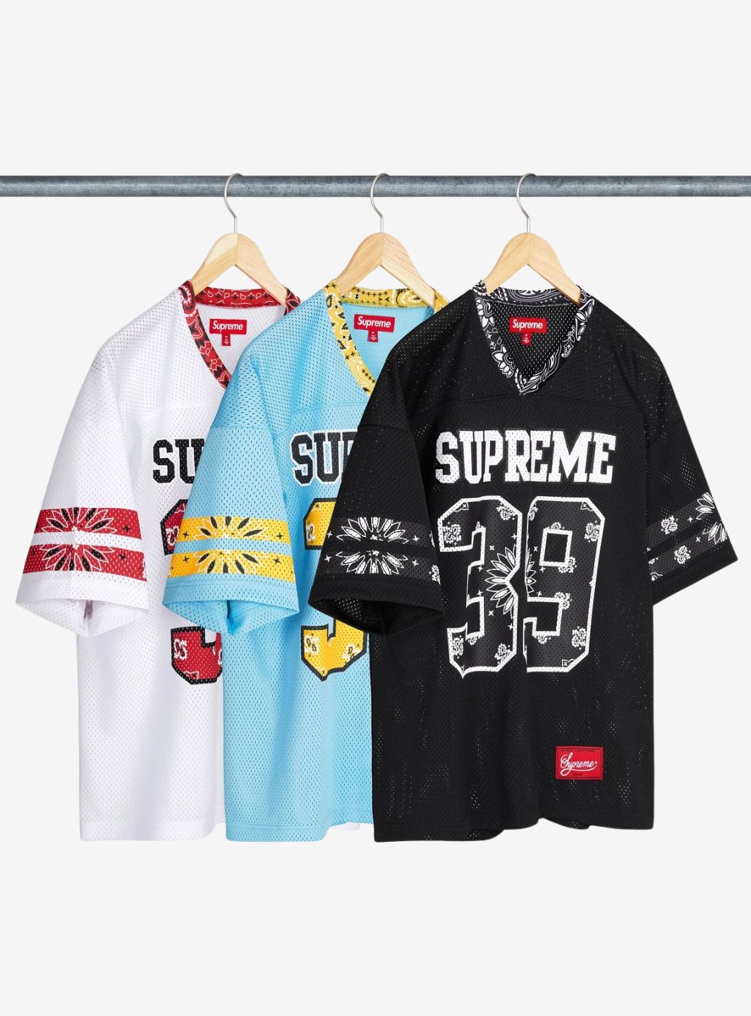 Supreme Bandana Football Jersey Black | ResellZone