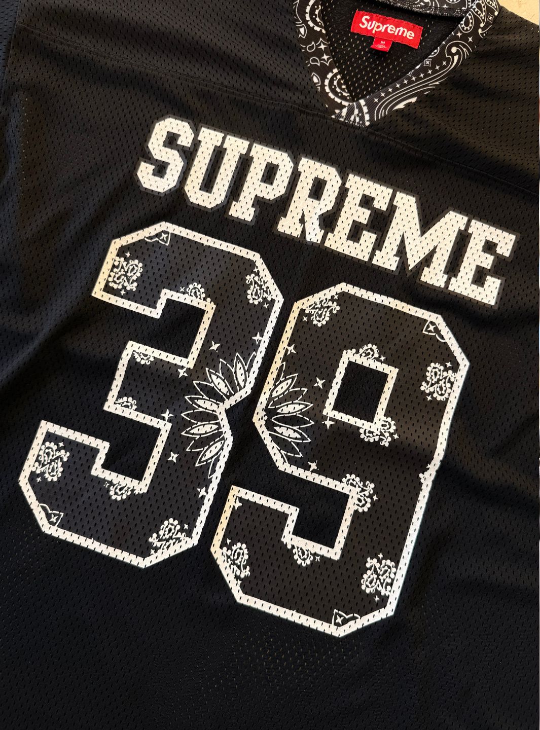Supreme Bandana Football Jersey Black | ResellZone