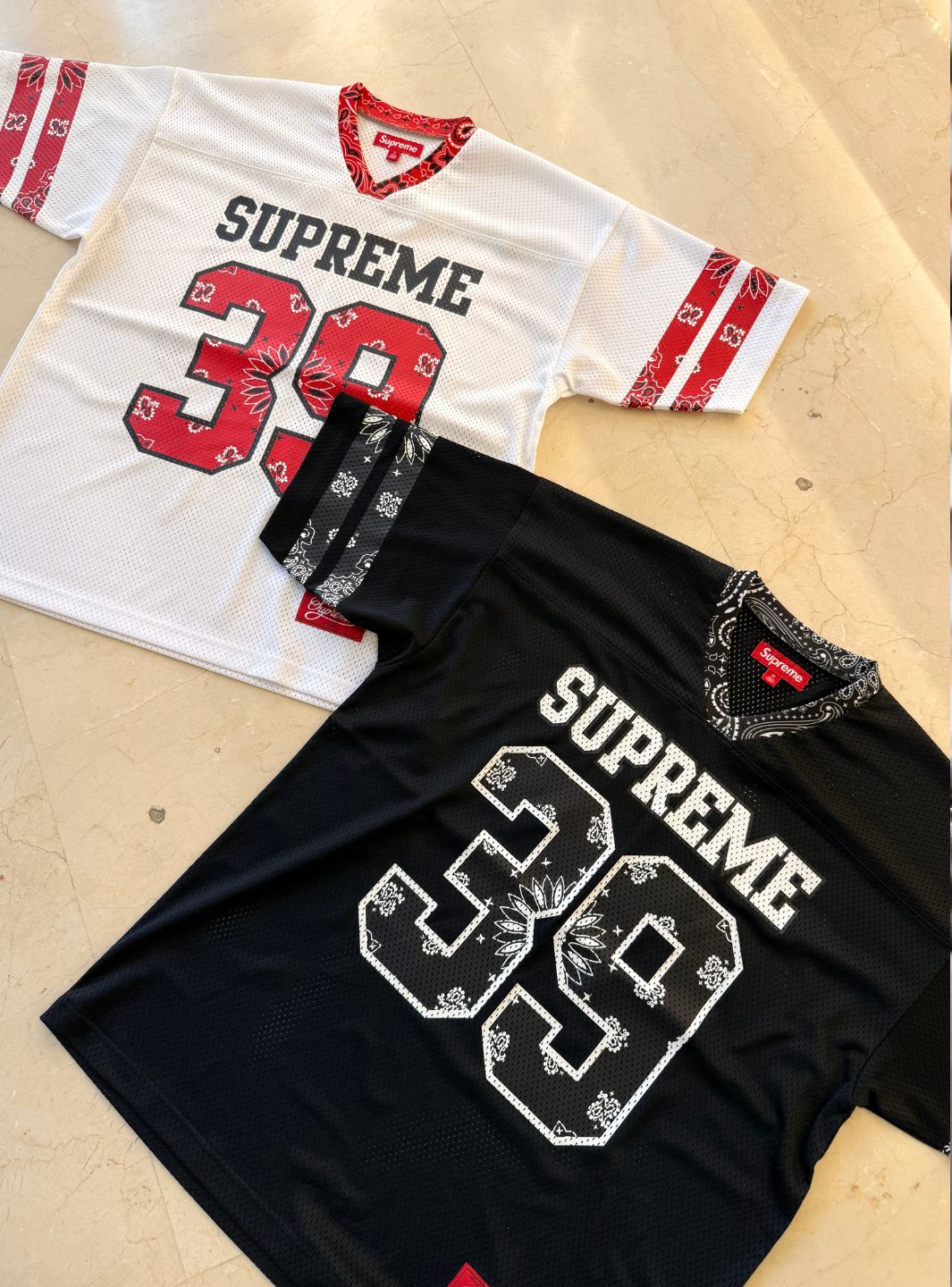 Supreme Bandana Football Jersey Black | ResellZone