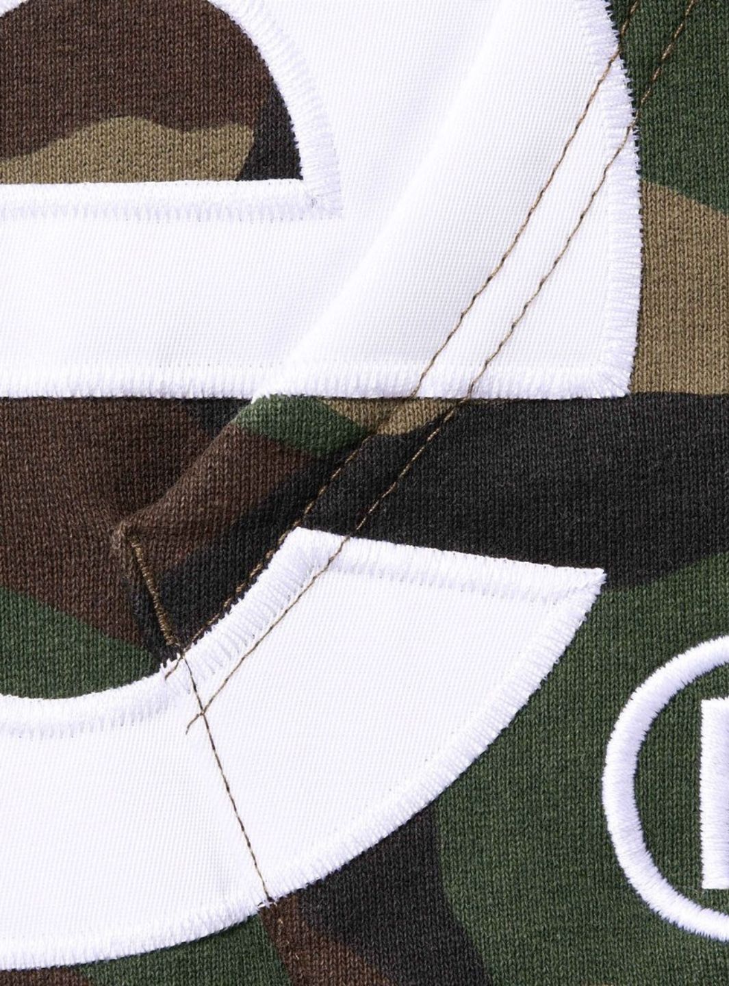 Supreme Big Logo Zip Up Hooded Sweatshirt Woodland Camo | ResellZone