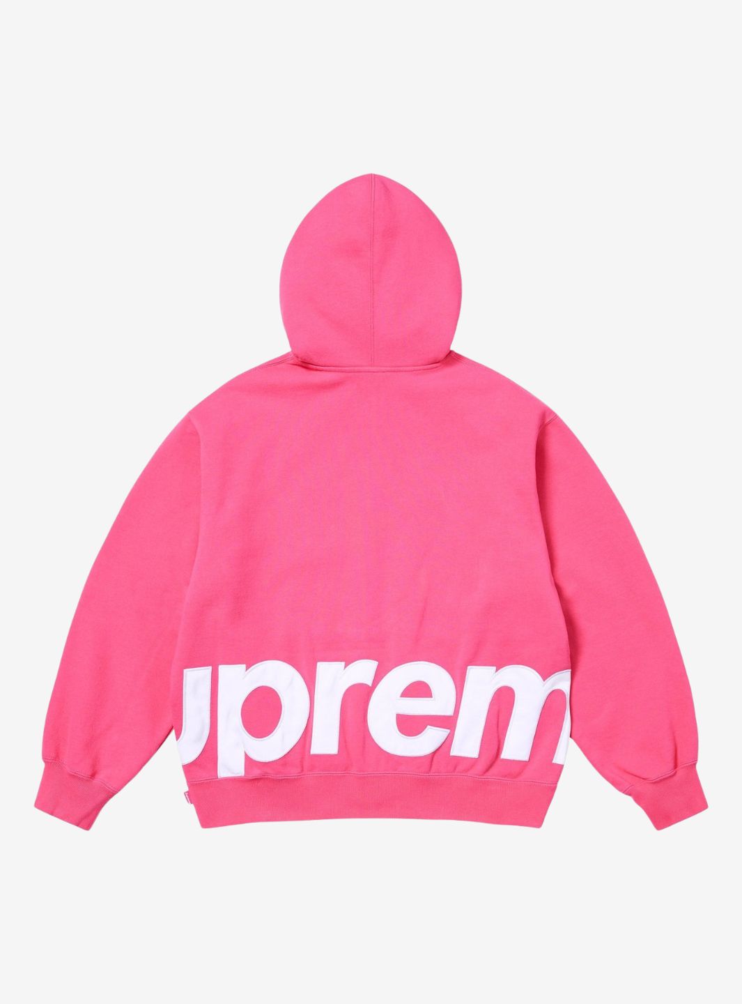 Supreme Big Logo Zip Up Hooded Sweatshirt Magenta | ResellZone