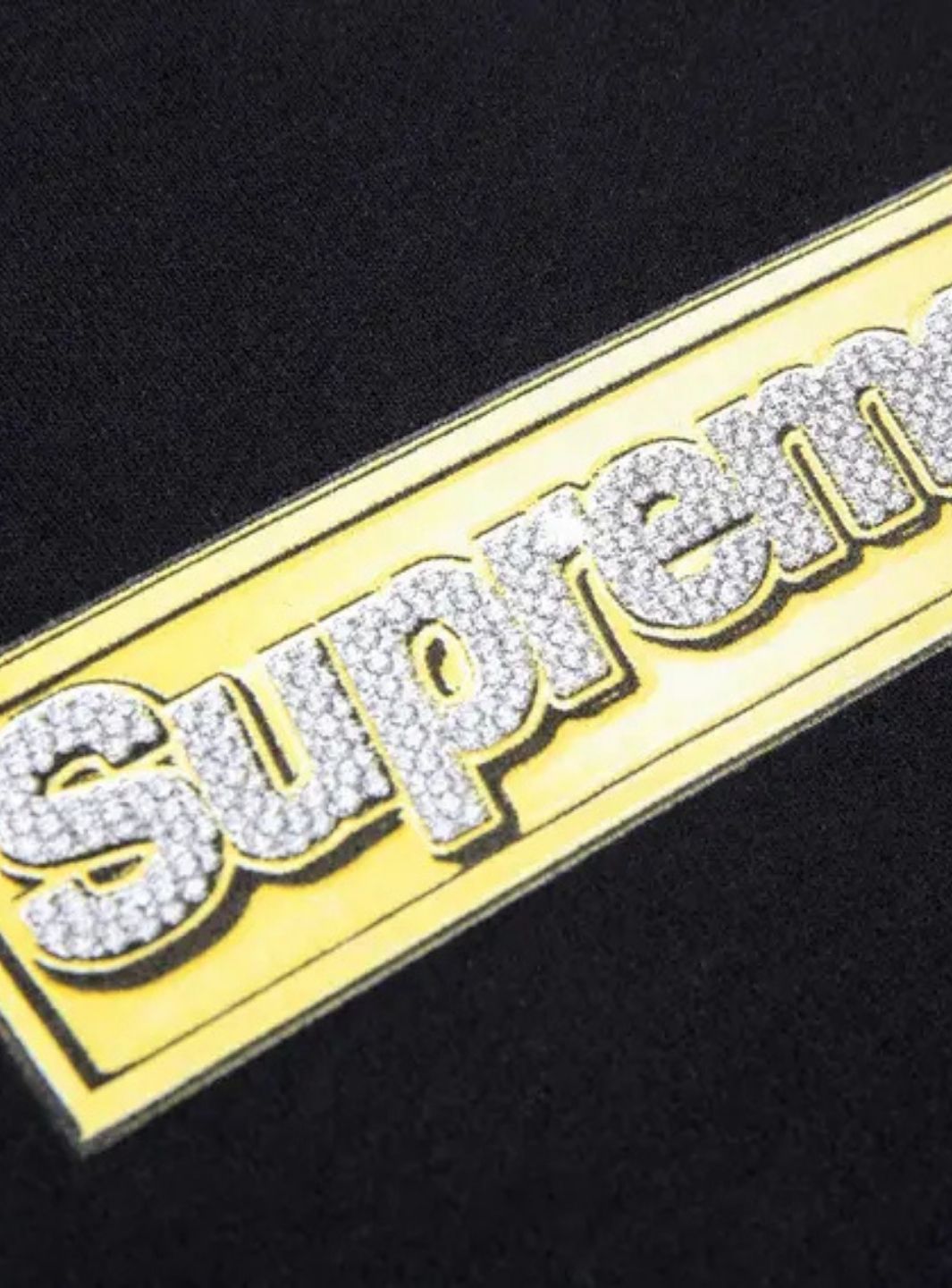 Supreme Bling Box Logo Hooded Sweatshirt Black | ResellZone