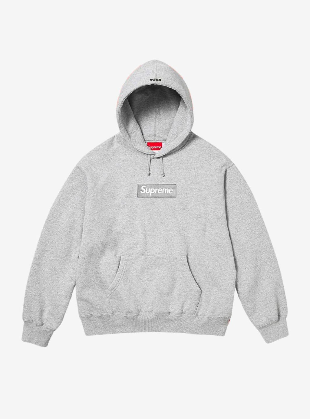 Supreme Box Logo Hooded Sweatshirt Heather Grey (FW24) ResellZone