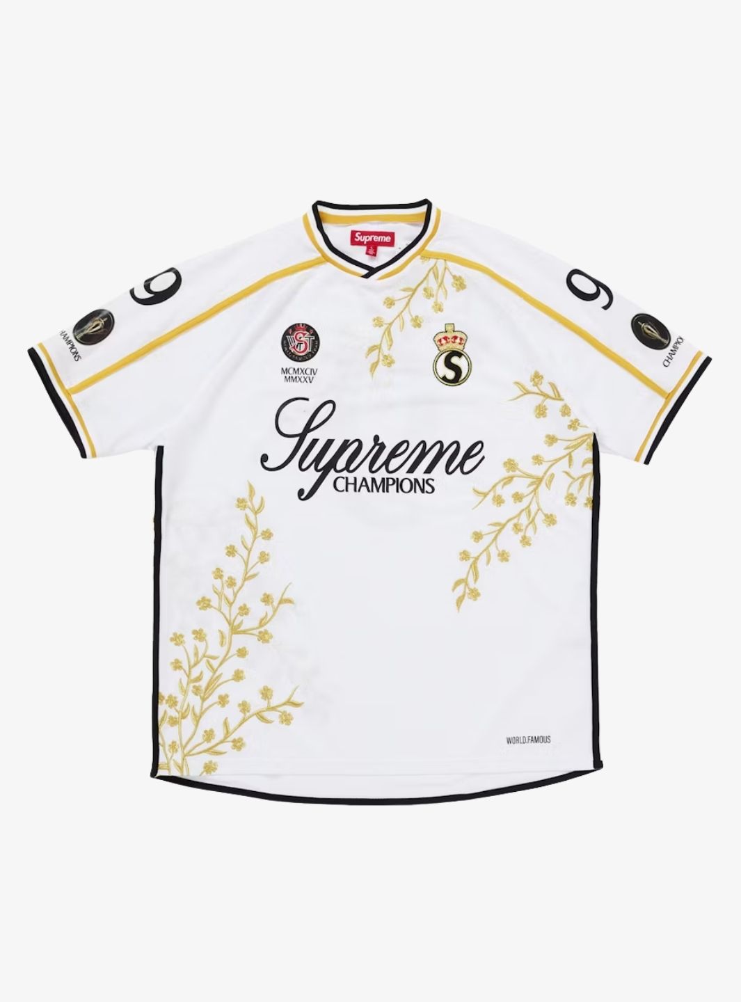Supreme Floral Soccer Jersey White