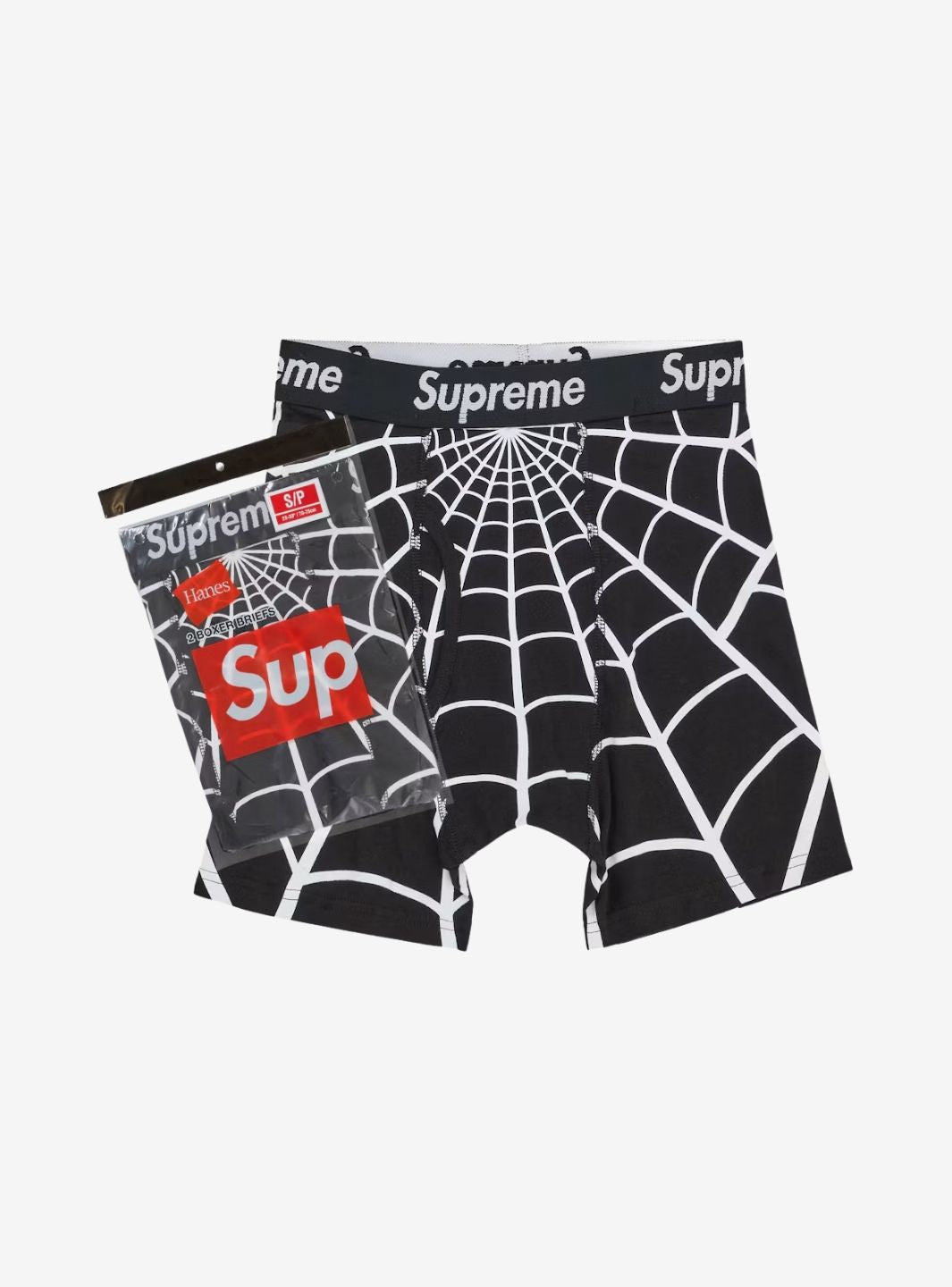 Supreme Hanes Spider-Man Boxer Briefs Black Pack of 1 | ResellZone