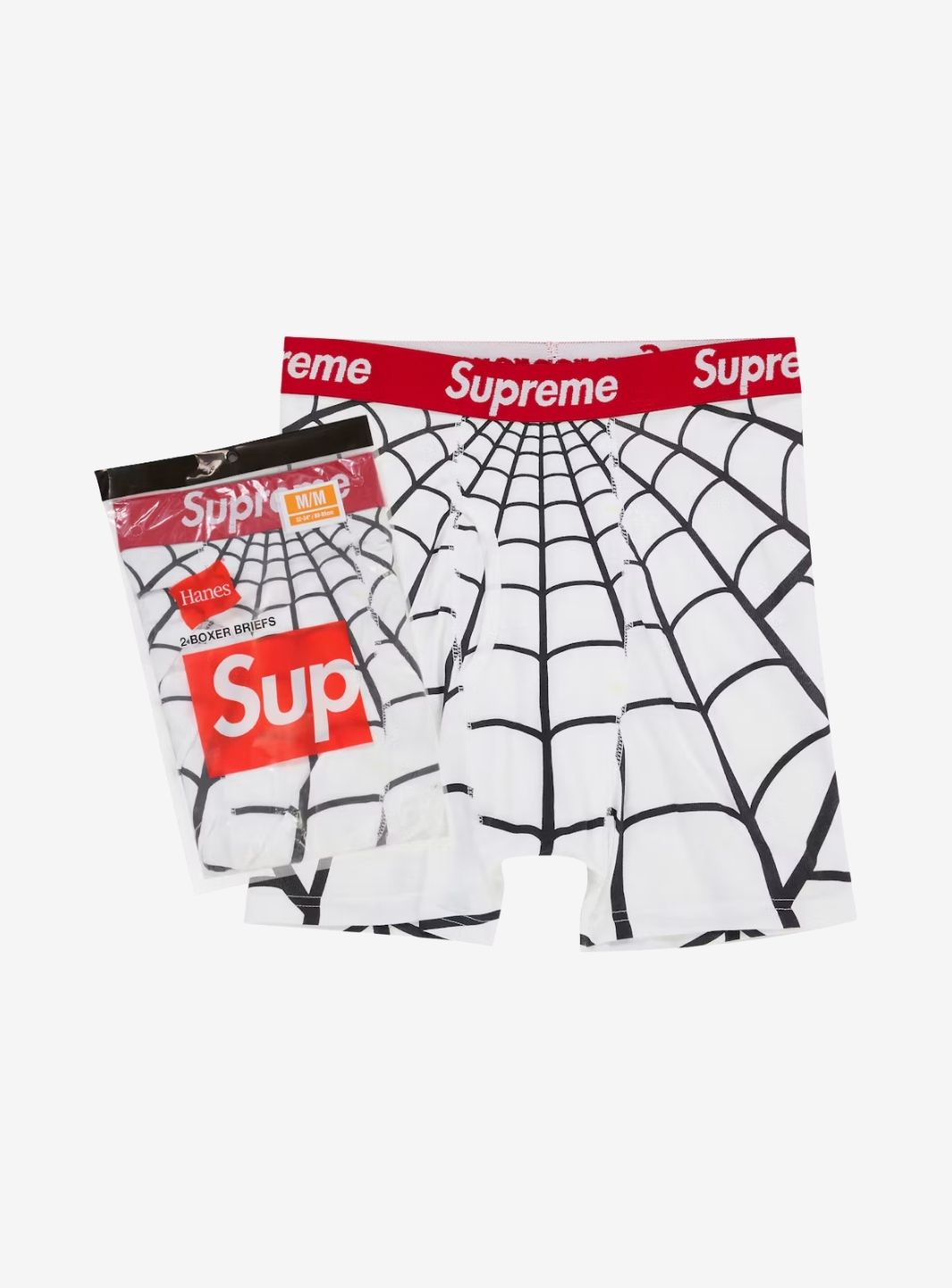 Supreme Hanes Spider-Man Boxer Briefs White Pack of 1 | ResellZone