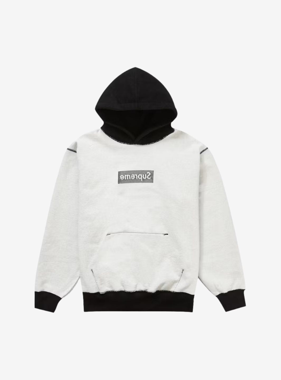Supreme Inside Out Box Logo Hooded Sweatshirt Black | ResellZone
