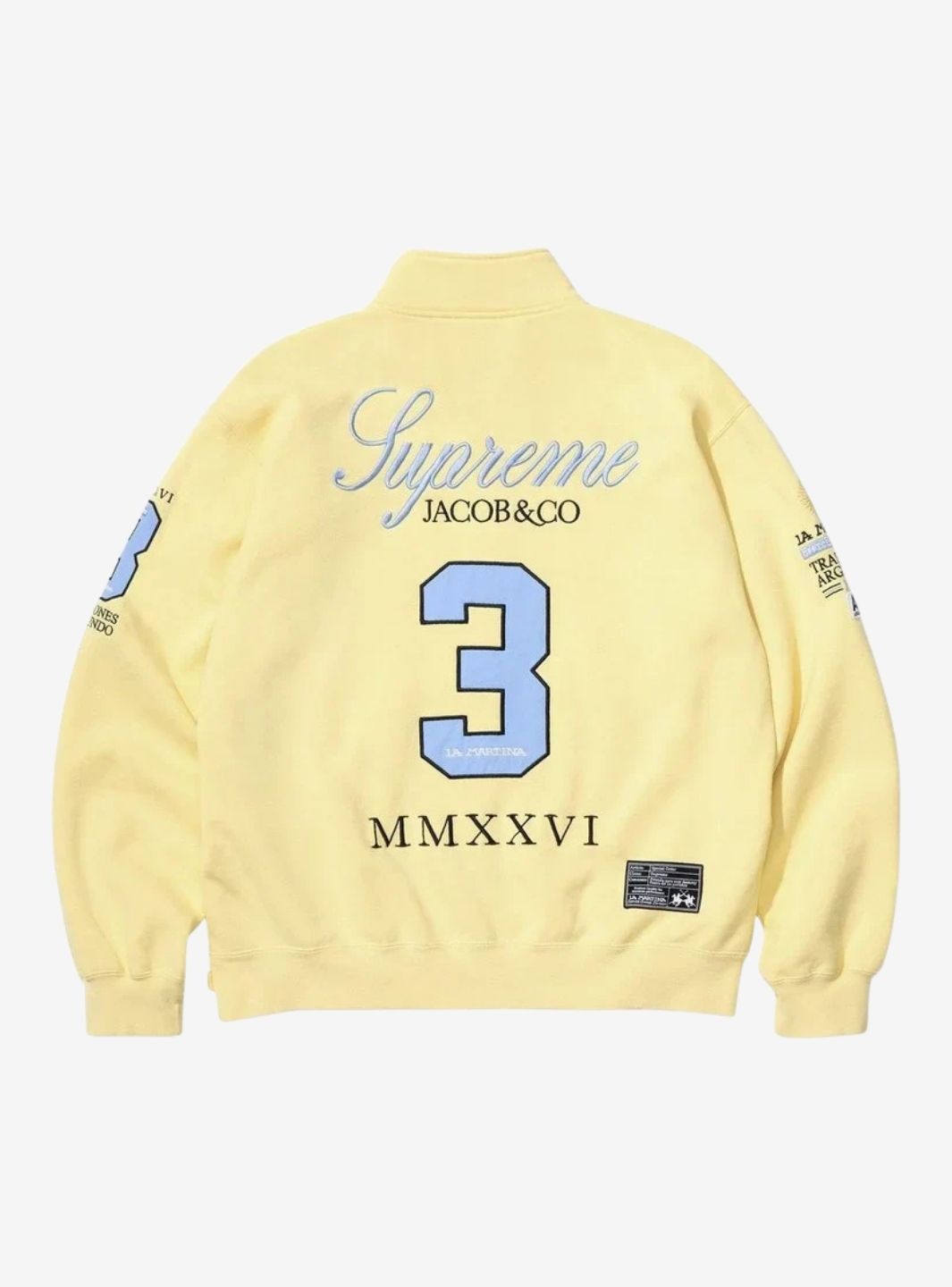 Supreme La Martina Zip Up Sweatshirt Yellow | ResellZone
