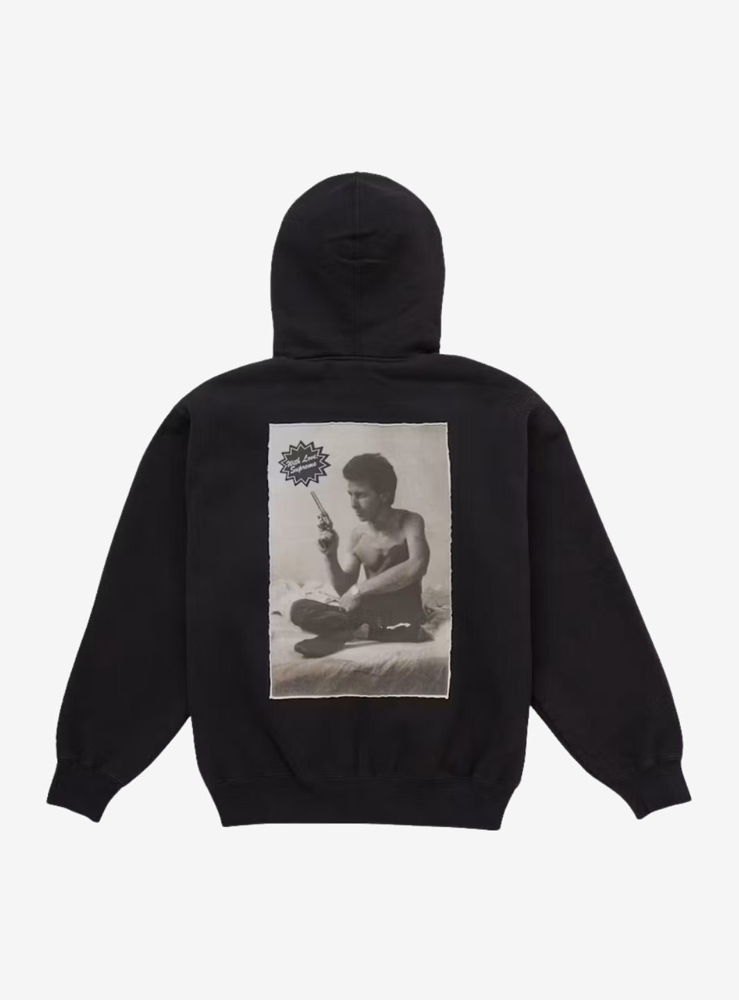 Supreme Larry Clark Zip Up Hooded Sweatshirt Black | ResellZone