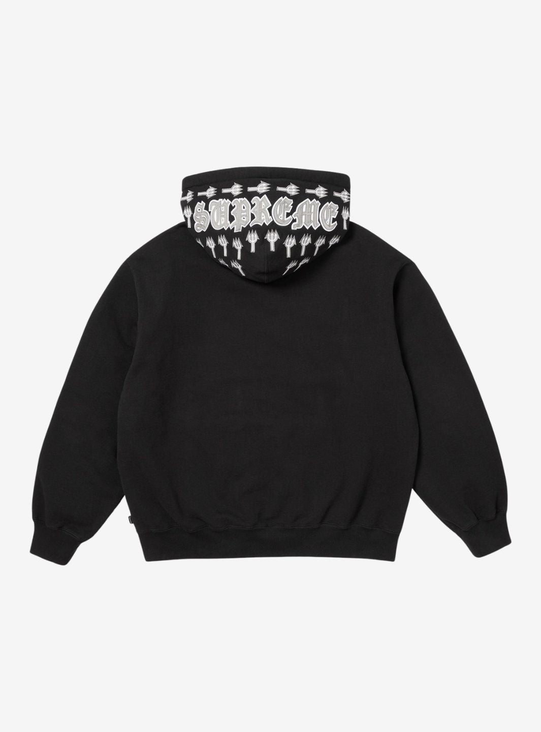 Supreme League Champs Zip Up Hooded Sweatshirt Black | ResellZone