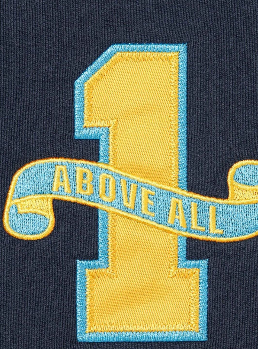 Supreme League Champs Zip Up Hooded Sweatshirt Navy | ResellZone