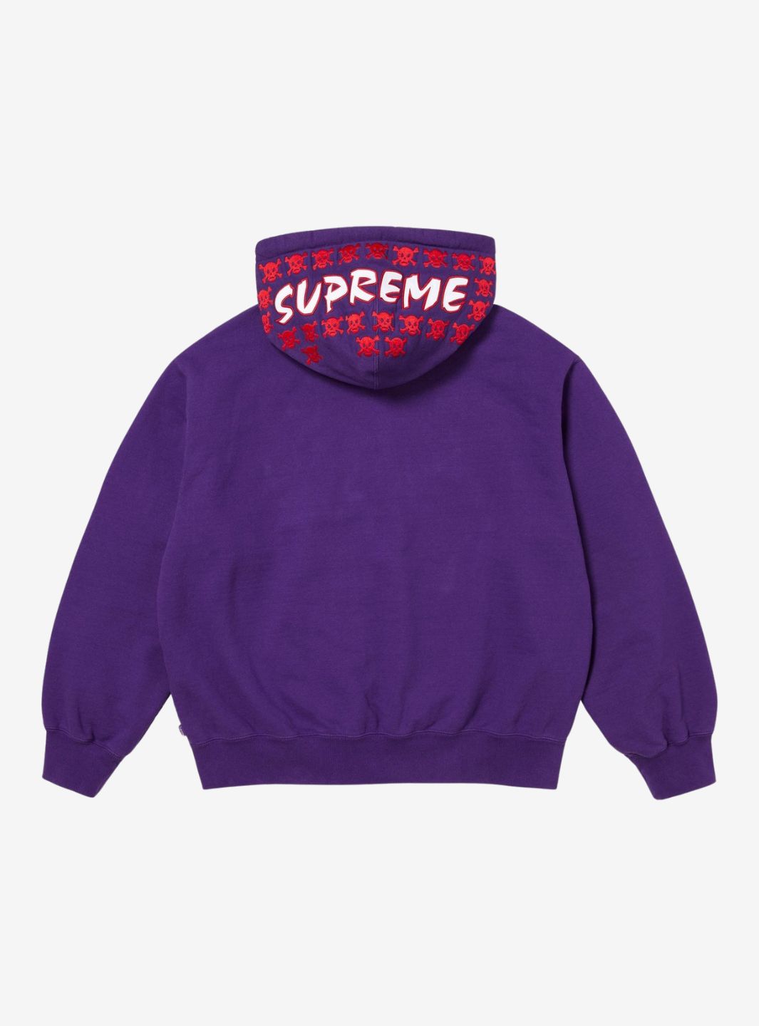 Supreme League Champs Zip Up Hooded Sweatshirt Purple | ResellZone