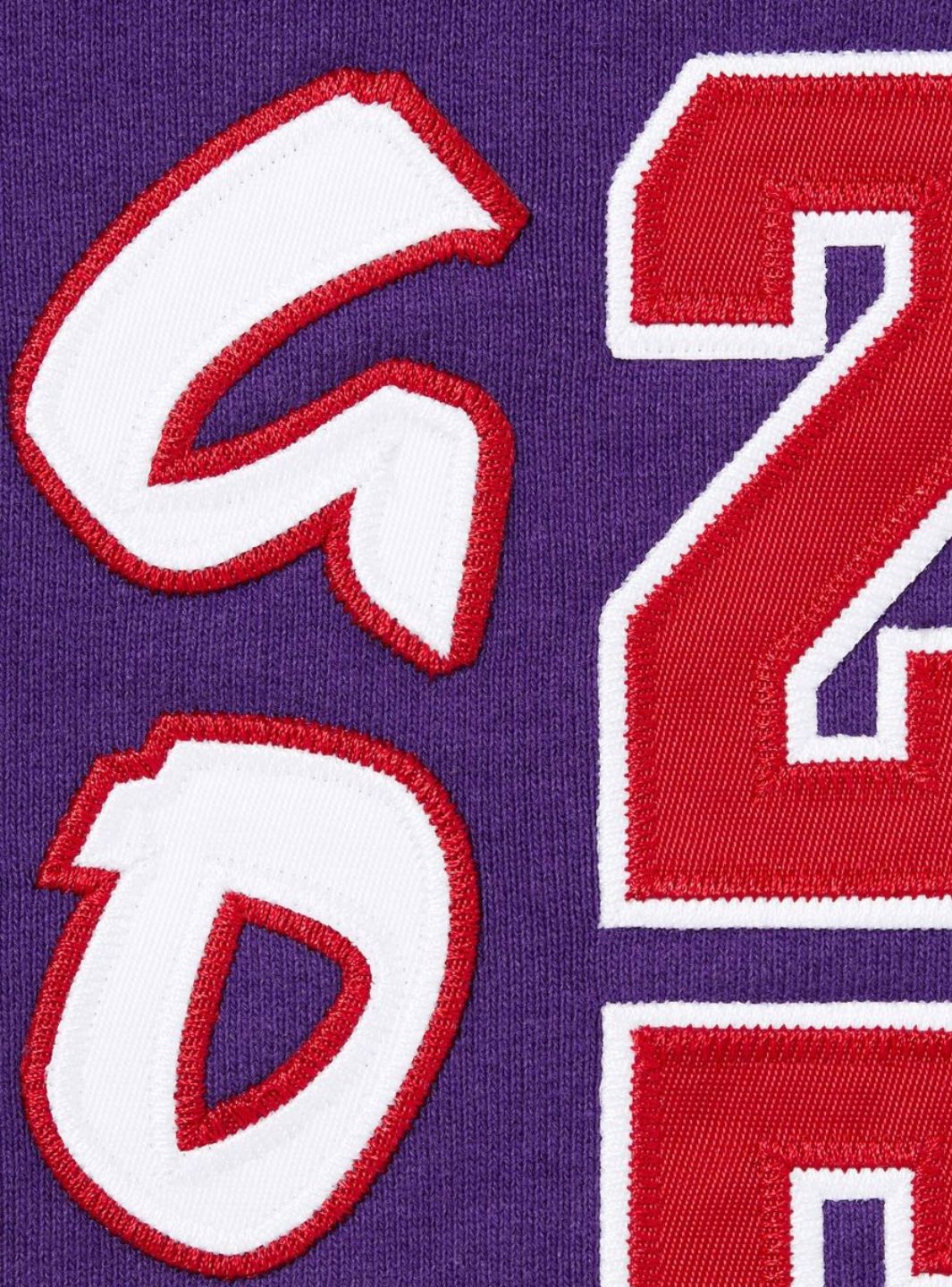 Supreme League Champs Zip Up Hooded Sweatshirt Purple | ResellZone