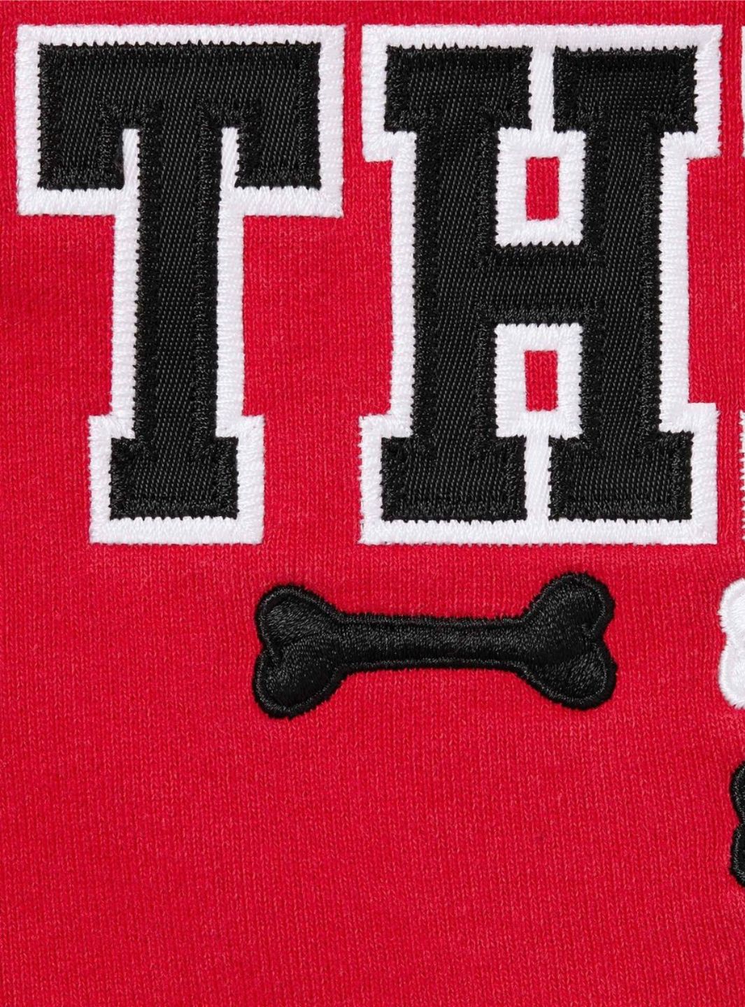 Supreme League Champs Zip Up Hooded Sweatshirt Red | ResellZone